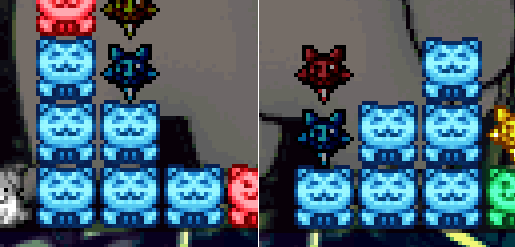 Figure showing two structures, one resembling the other but rotated 90 degrees