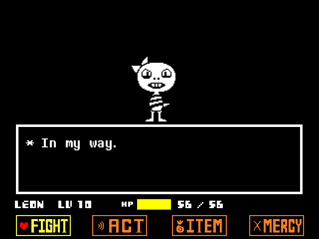 Monster Kid, a defenseless monster, in battle